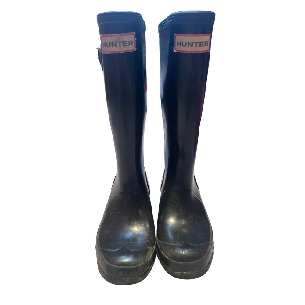 Hunter‎ Kids Original First Classic Rain Boots Black Matte Waterproof 13/1 2G